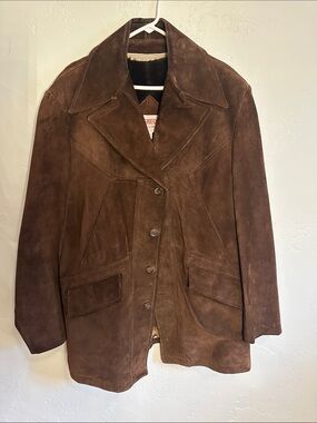 McGregor Brown Suede Interior Label Jacket